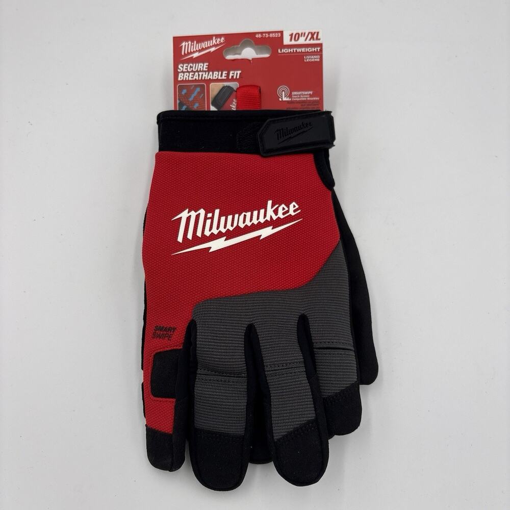 Milwaukee Wrecking Work Gloves Size XL 10" W TPR Knuckle Protection 48-73-8533
